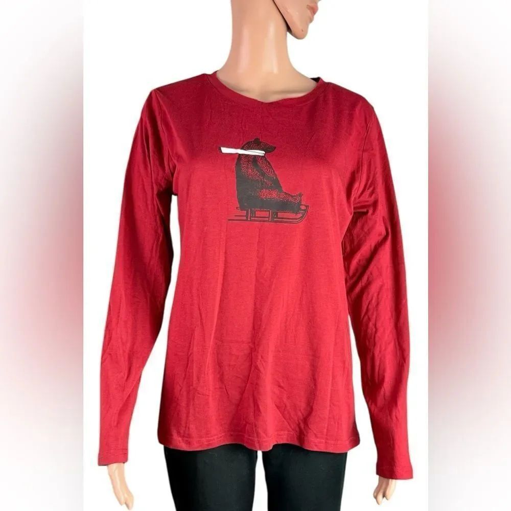 Columbia Red Bear Long Sleeve T-Shirt